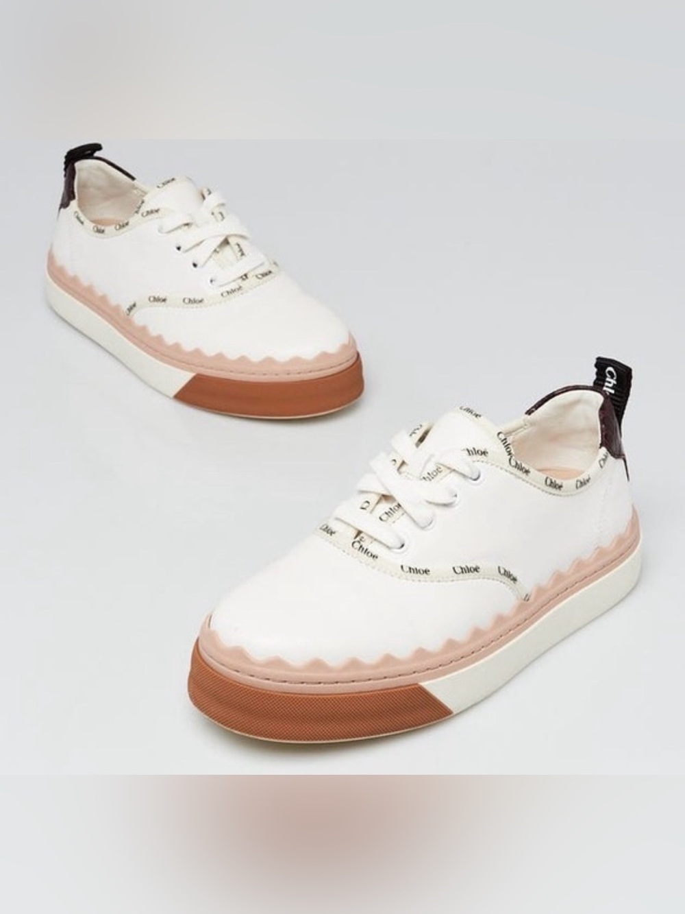 Chloe Lauren Leather Sneakers